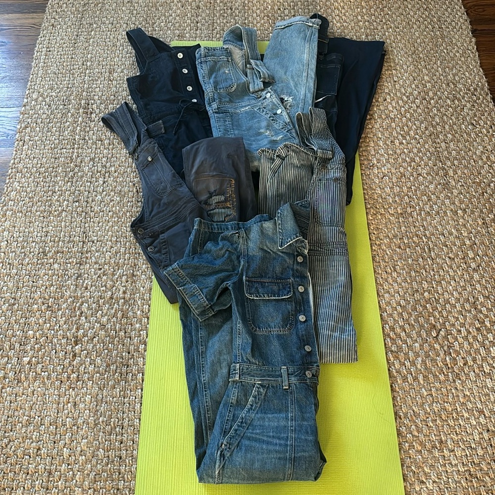 5 citizens of humanity overalls/ jumpsuits and one the brand Toast!